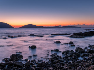 Wall Mural - sea sunset landscape