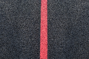 new asphalt with a clear marking line in the middle