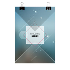 Wall Mural - template design layout , brochure , flyer ,geometric , vector, abstract modern backgrounds