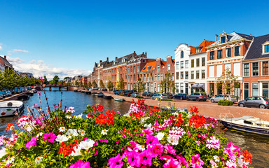 Canvas Print - Old Town of Haarlem, Netherlands