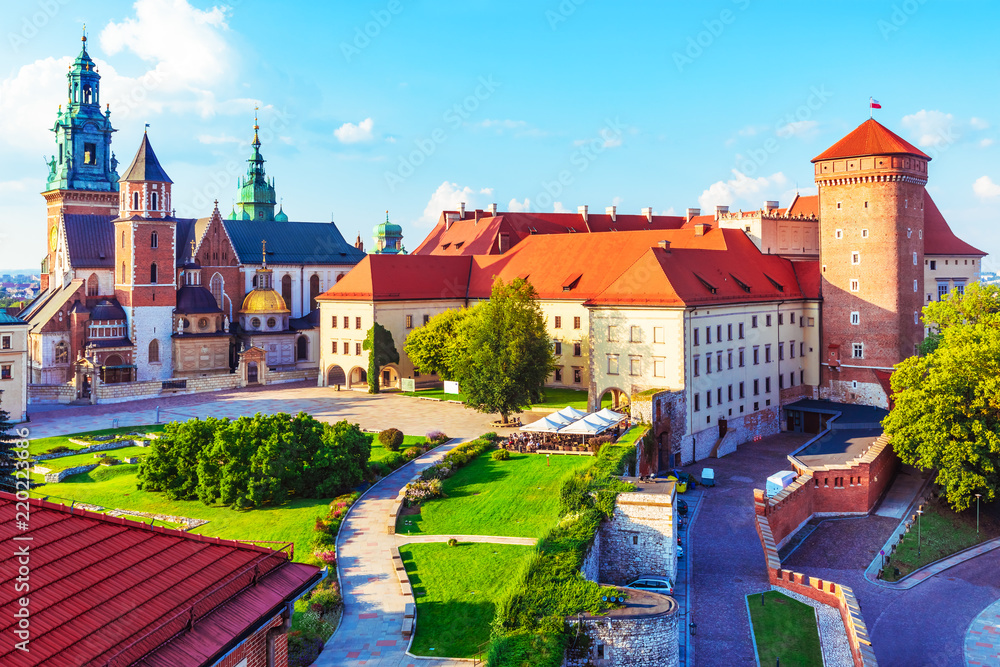 Obraz Wawel Castle and Cathedral in Krakow, Poland fototapeta, plakat