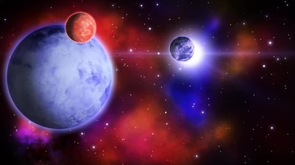 Wall Mural - Cosmic scene. Loop.