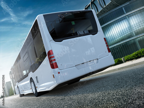 Cuadros en Lienzo Stadtbus Citybus Heck CG Render