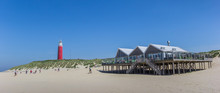 Restaurant On The Beach Of Texel Island, Netherlands