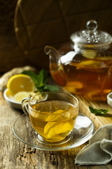 Poster - Lemon and ginger tea