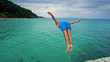 © zefart - Attractive man jumping into water