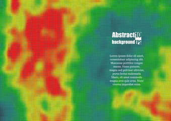 Colored heat map for temperature. Eps10 Vector illustration