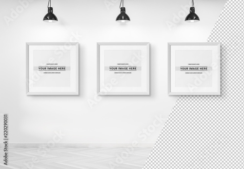 Three Square Frames Isolated On A Wall Mockup This Stock Template And Explore Similar Templates At Adobe - Square Wall Frames Three Square Frames Isolated On A Wall Mockup This Stock Template And Explore Similar Templates At Adobe - Square Wall Frames