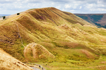 Wall Mural - Peak District National Park, Derbyshire, England. Walks in Mam Tor, selective focus