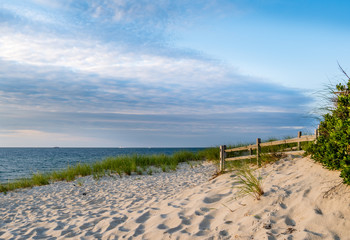 Nantucket Beach At Sunset