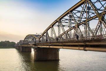 Wall Mural - Cau Truong Tien bridge in Hue, Vietnam