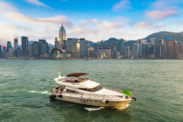 Canvas Print - Victoria Harbour in Hong Kong