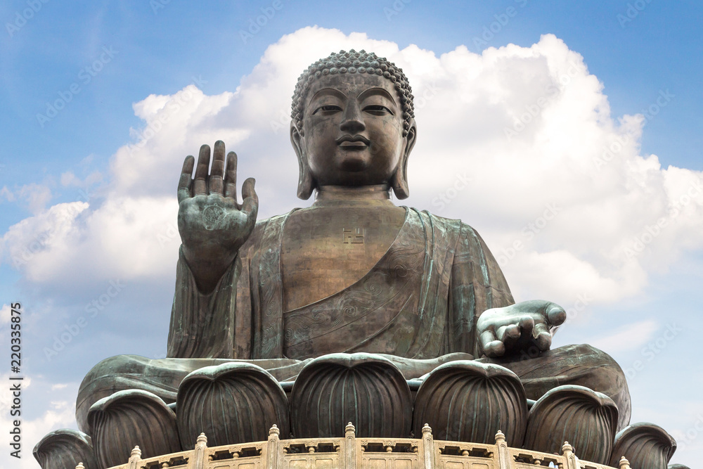 Giant Buddha in Hong Kong - obrazy, fototapety, plakaty 