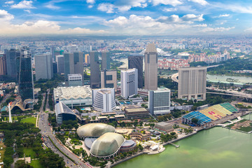 Panoramic view of Singapore