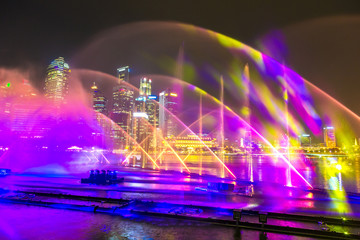 Laser show in Singapore