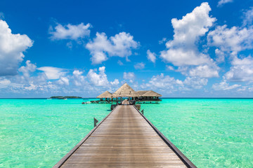 Sticker - Water Villas (Bungalows) in the Maldives