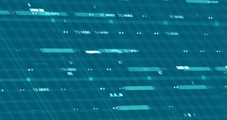 Wall Mural - Abstract digital data background, 3D rendering
