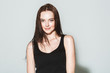 © Utkamandarinka - Beautiful brunette woman fashion model with beauty makeup and hairstyle