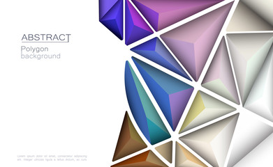 vector 3d geometric, polygon, line, triangle pattern shape for wallpaper or background. illustration