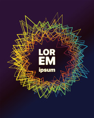 Leinwandbilder - abstract vibrant banner. template for a content. lorem ipsum