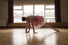 Ballerina Practicing Ballet Dance