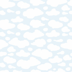 Poster - Clouds background, seamless pattern for your design