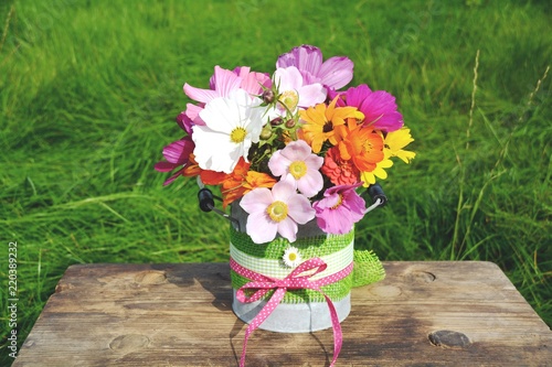 Grußkarte - Wildblumen Blumenstrauß