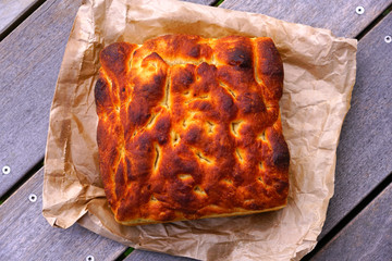 Wall Mural - Fresh sourdough potato Maori bread (rewena), a New Zealand specialty