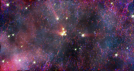 Wall Mural - abstract space galaxy stardust background
