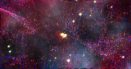 Wall Mural - abstract space galaxy stardust background