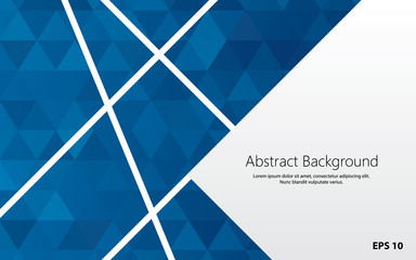 Wall Mural - geometric backgrounc with blue polygons vector