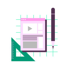 UIUX design flat illustration