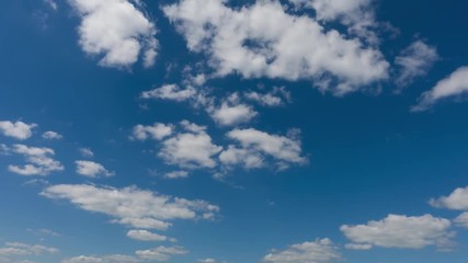 Wall Mural - High qualitative 4k timelapse of beautiful sky and clouds, no birds, no flicker.