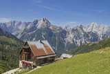Fototapeta  - Plumsjochhütte im Karwendel