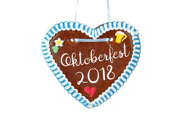 Wall Mural - Lebkuchenherz mit Wiesn Oktoberfest 2018