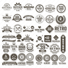 Wall Mural - vintage retro vector logo for banner