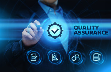Wall Mural - quality assurance service guarantee standard internet business technology concept