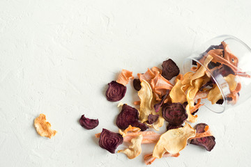 Canvas Print - Vegetable dehydrated chips