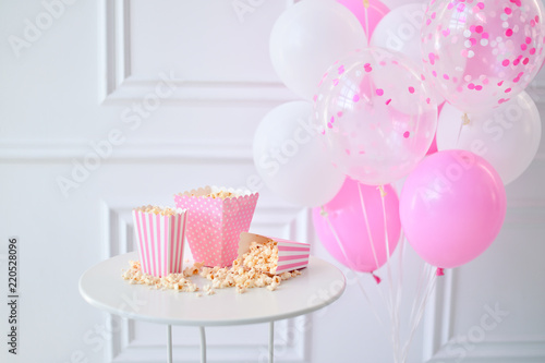 One Year Birthday Decorations First Birthday Children Birthday Decorations A Lot Of Balloons Buy This Stock Photo And Explore Similar Images At Adobe Stock Adobe Stock