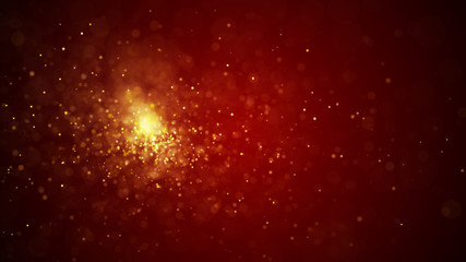 Dust particles. Abstract particle background. Particle explosion. Dots background. 4k rendering.