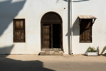 White stone wall