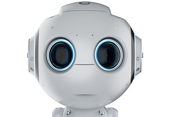 Poster - mini robot with big eyes