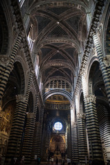 Wall Mural - Views of the architectural details of the Siena Duomo