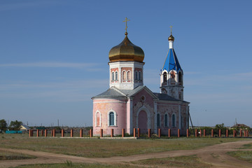 Wall Mural - Church in the middle of the square