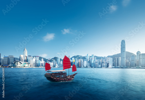 Obraz Dibond Port w Hongkongu