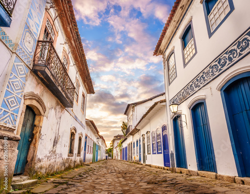Paraty is one of the first cities in Brazil where the portuguese left their f...
