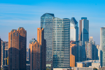  sky line of Tel Aviv towers and aerial israel