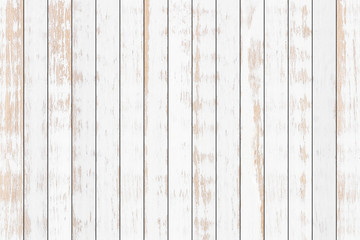 Wall Mural - White wood plank texture background