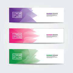 Wall Mural - abstract banner design template. web banner design vector.