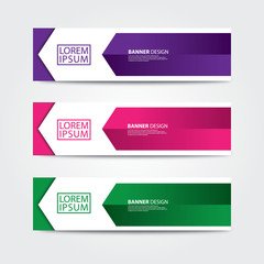 Wall Mural - abstract banner design template. web banner design vector.